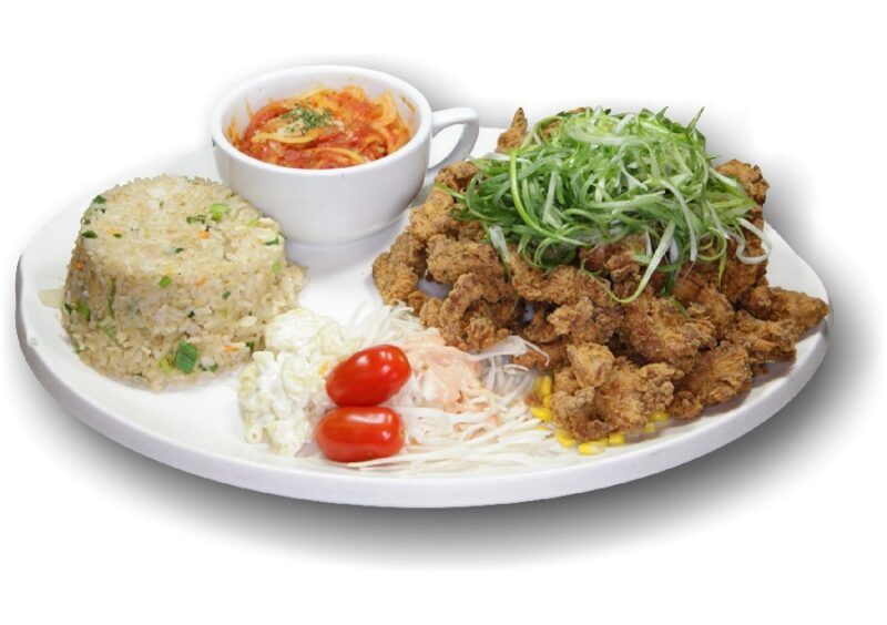 C. Boneless Chicken + Spaghetti + Fried rice - Bunsiknara Plus - 뉴저지 분식 ...